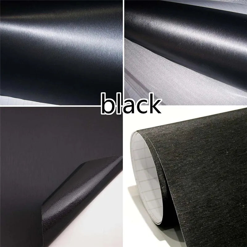 152CM 30CM 12 Brushed Aluminum Vinyl Film Metallic Wrap