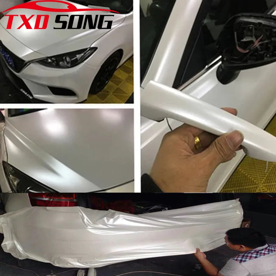 Highest Ceramic White Matte Matt Vinyl Wrap Stickers Bubble
