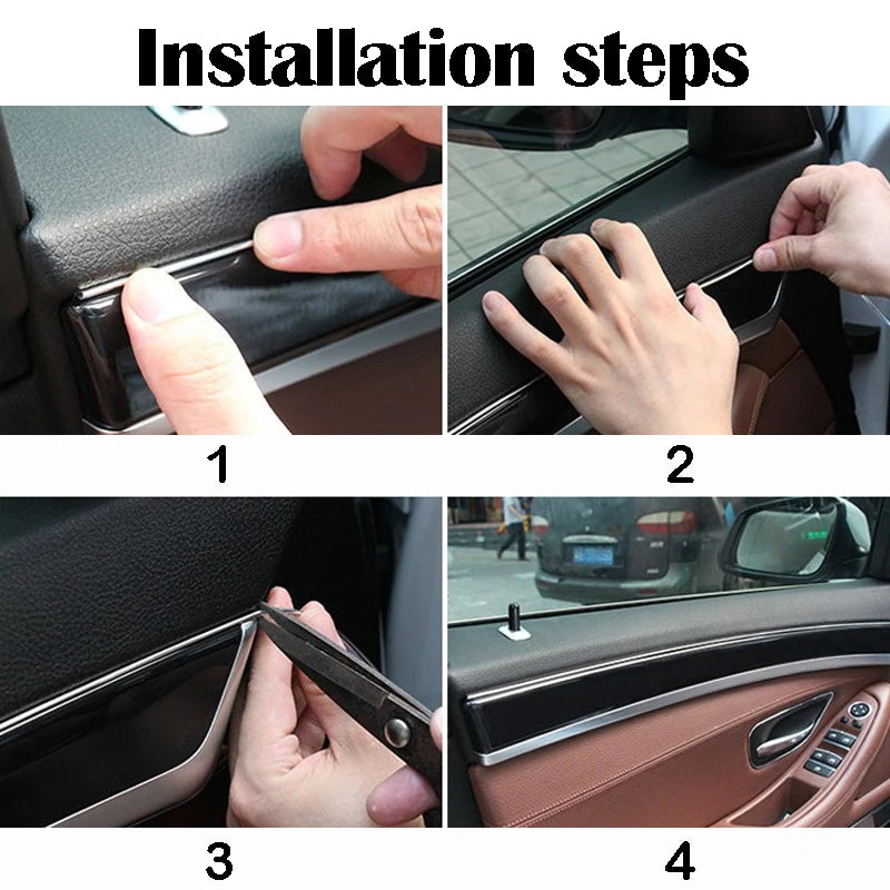For Renault Megane 2 3 Duster 5M Interior Strip Sticker Logan