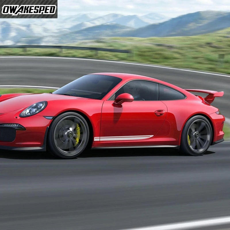 For Porsche-911-Cayman-718-CarreraS Auto Door Side Skirt 2PCS
