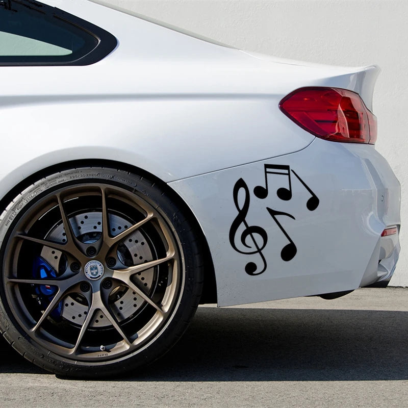 13.5x15 Cm Vinyl Decal Treble Clef Sheet Music Sticker