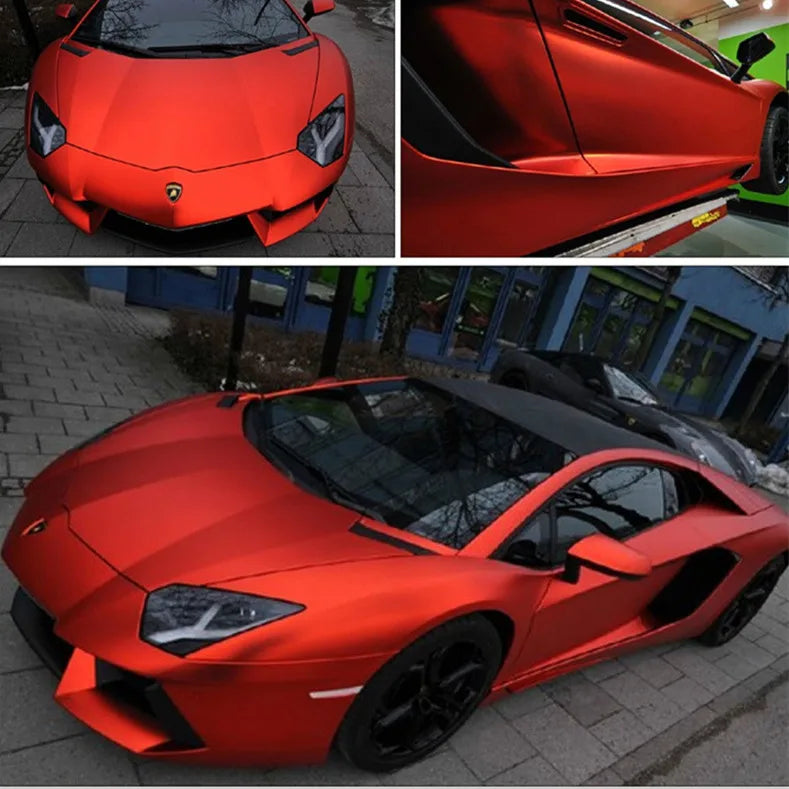 50x152cm Ice Satin Chrome Vinyl Wrap Film Air Metallic