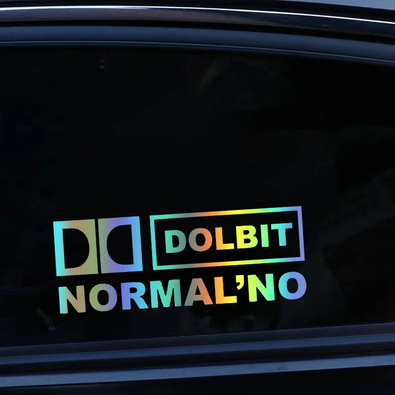 Dolbit Normalno die-cut Vinyl Decal Sticker Waterproof Decors On