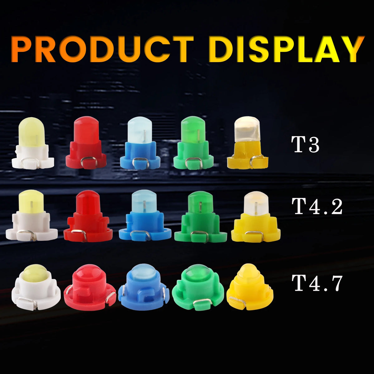10PCS T3 t4.2 t4.7 Cob Smd F8 Dashboard Bulbs