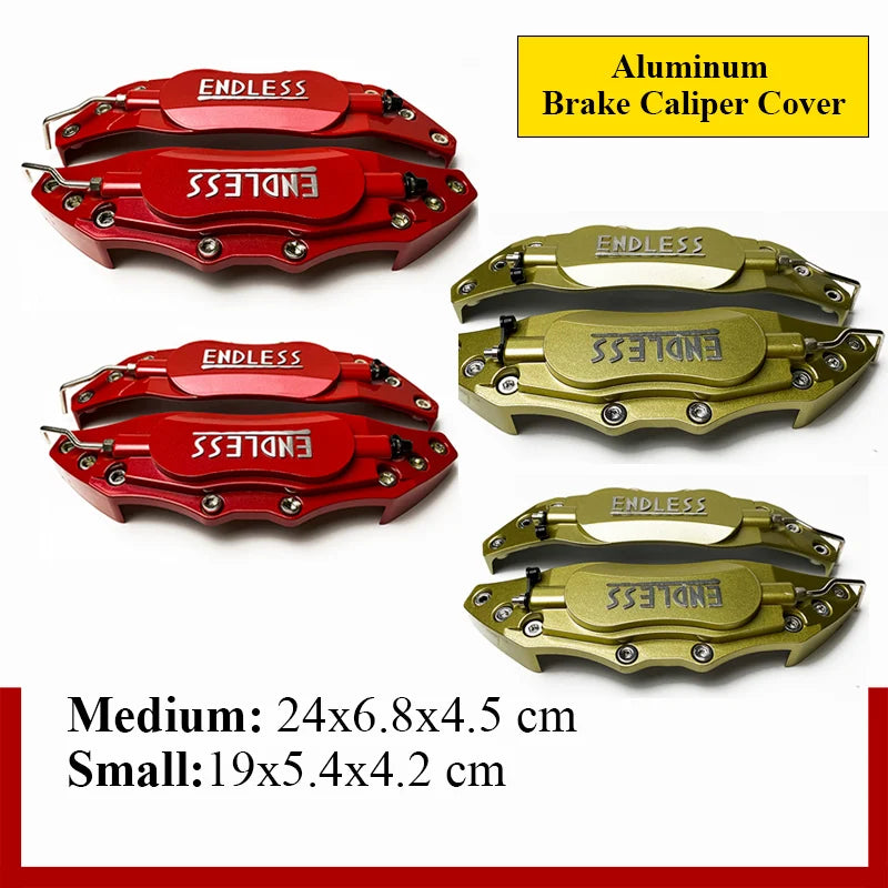 4PCS 2PCS Endless Aluminum Brake Caliper Covers Front Rear