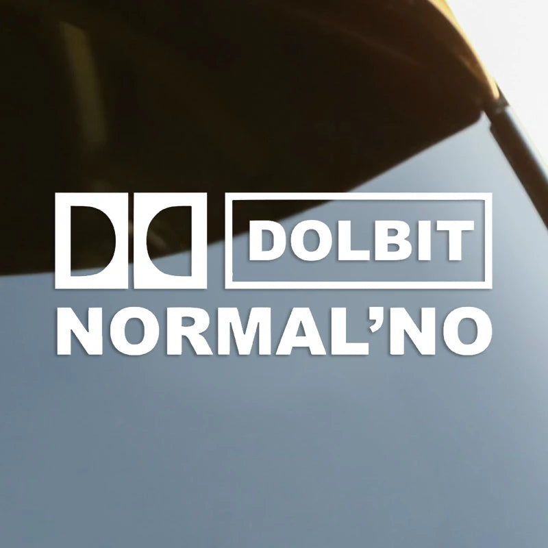 Dolbit Normalno die-cut Vinyl Decal Sticker Waterproof Decors On