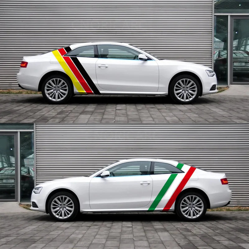 For BMW Audi Kia Honda Toyota Cnoricarc Tricolor Lines