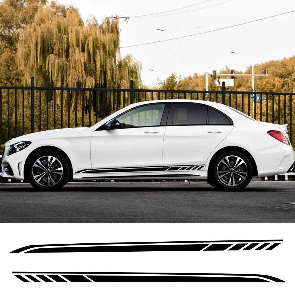 For Mercedes Benz W205 W204 W203 Side Stripe Pvc Stickers W212 C