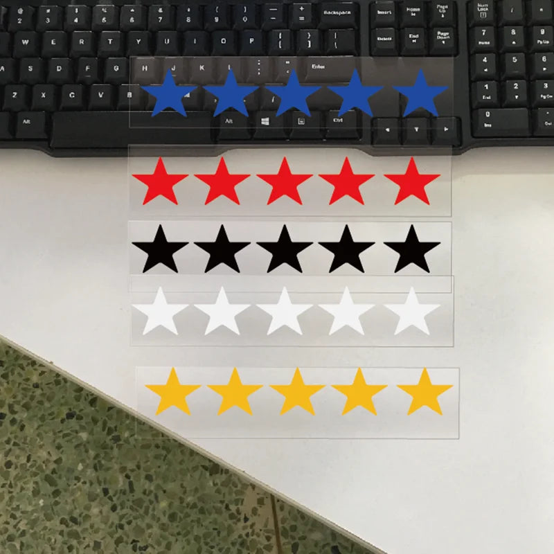 Reflective Sticker 100 Five Star Decorate Decals Vinyl Cover