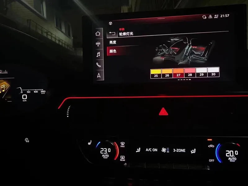 For Audi A4 S4 A5 S5 Dashboard Ambient B9 Bar Strip