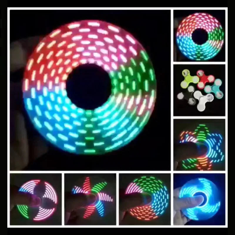 For Children ABS Luminous Fidget Spinner Hand Spinners Glow In