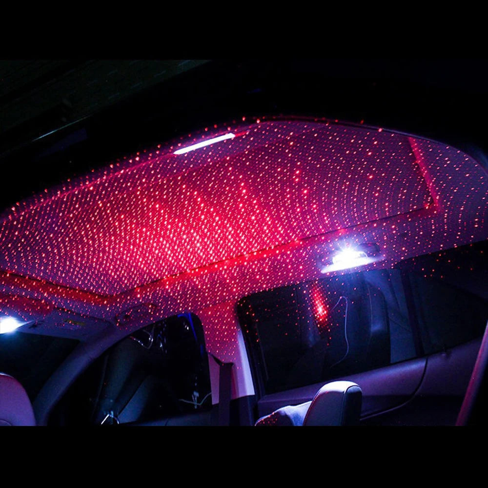 Red Starry Sky Ceiling USB Strips Interior Ambient Projector