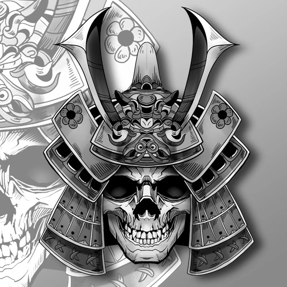 For Laptop Window Wall Dsycar 1PCS Japan Warrior Sticker Cartoon