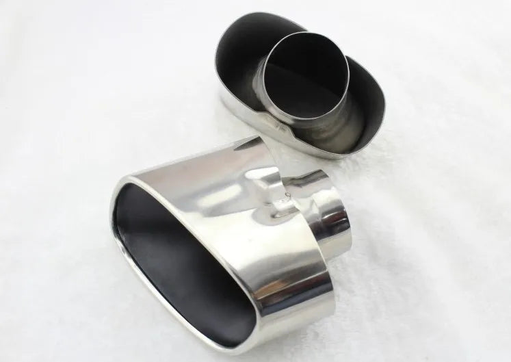 For BMW X5 E70 2000 To 1pair Chrome Exhaust Dual Tail Pipe