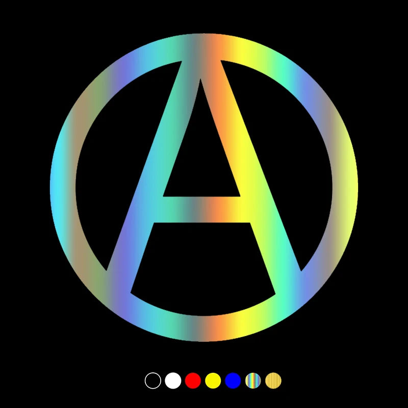 30457 Various Sizes Sticker Sign Anarchy Decal Waterproof