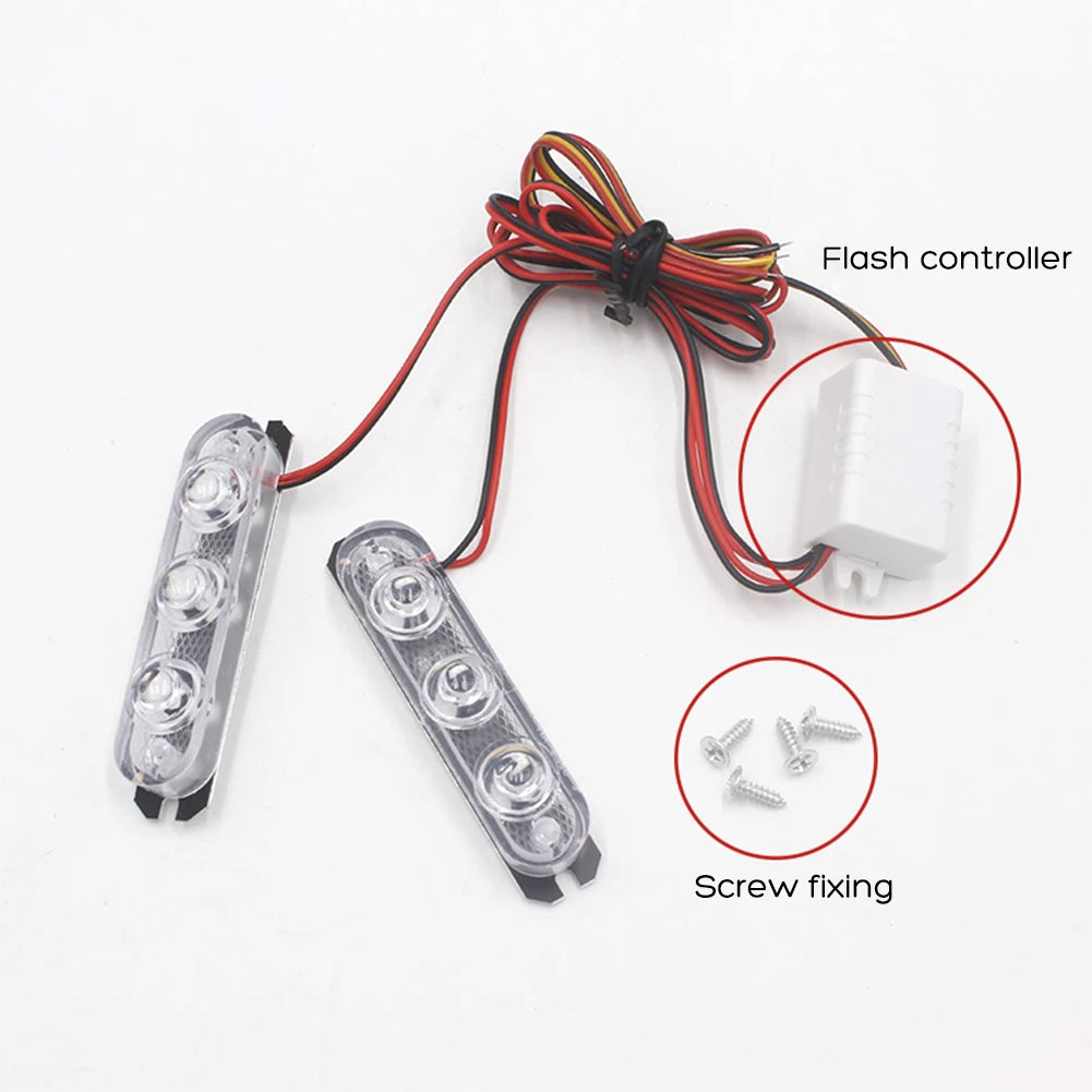 Pair Strobe Flasher Flash Stroboscopes Parking Signal Warning