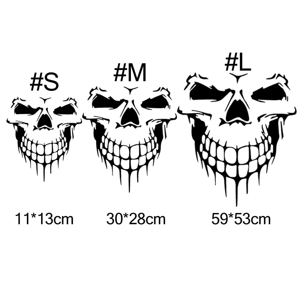Dsycar 1PCS Large Size 59x53cm Skull Head Stickers Decals