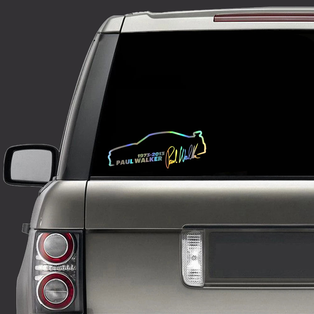 Sticker Vinyl 5CM Paul Walker Fast Furious Fashion Reflective