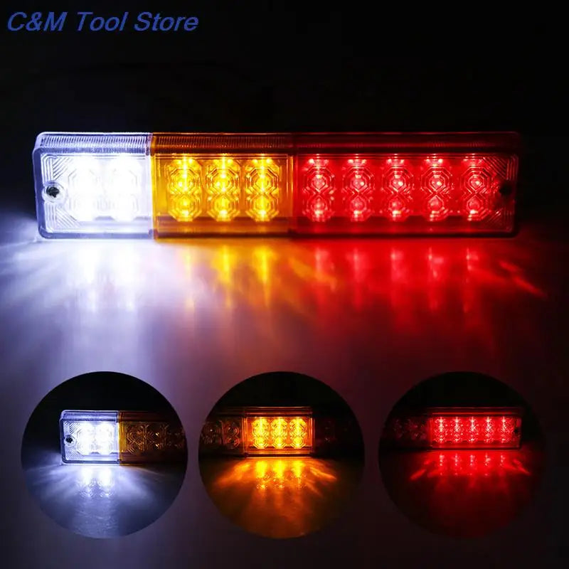 Leds 12V Waterproof Truck Tail Yacht Trailer Taillight Reversing