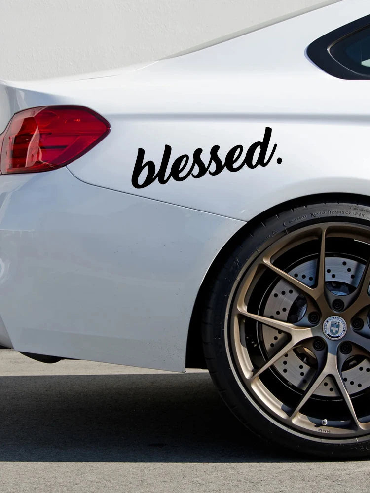 CK21334 Blessed Various Sizes Funny Vinyl Sticker Waterproof