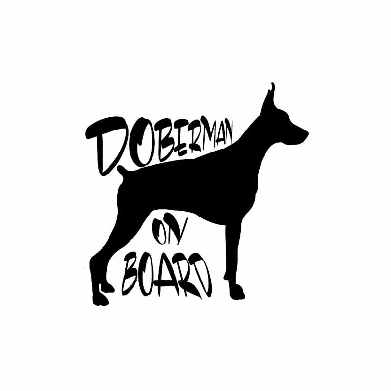 Sticker Personality Doberman On Board Waterproof Sunscreen