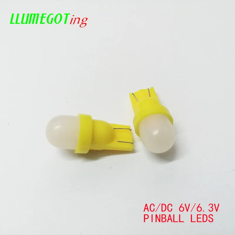 50PCS 194 T10 555 Wedge Milk White Dome 2X