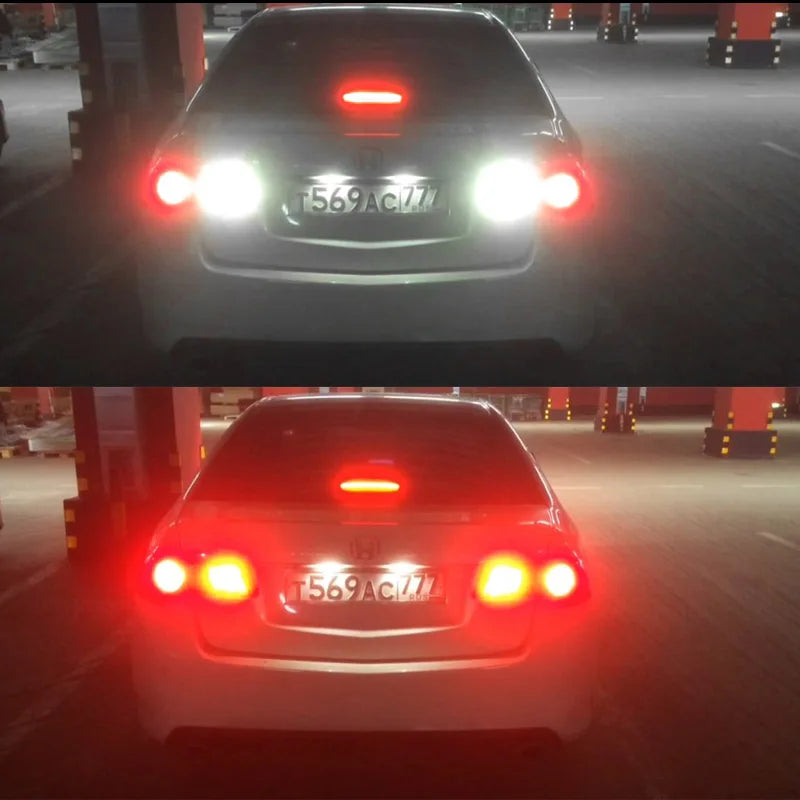 For Backup Reverse Light & Rear dual-color White Red 7440 W21W