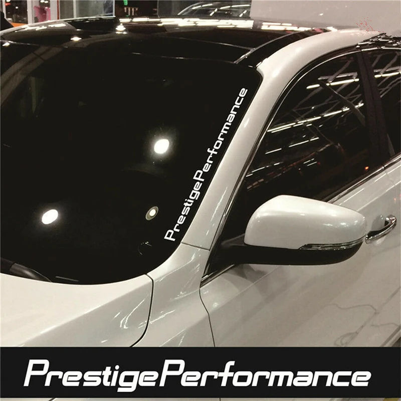 1PC Prestige Performance Graphic Front Windshield Decal Vinyl