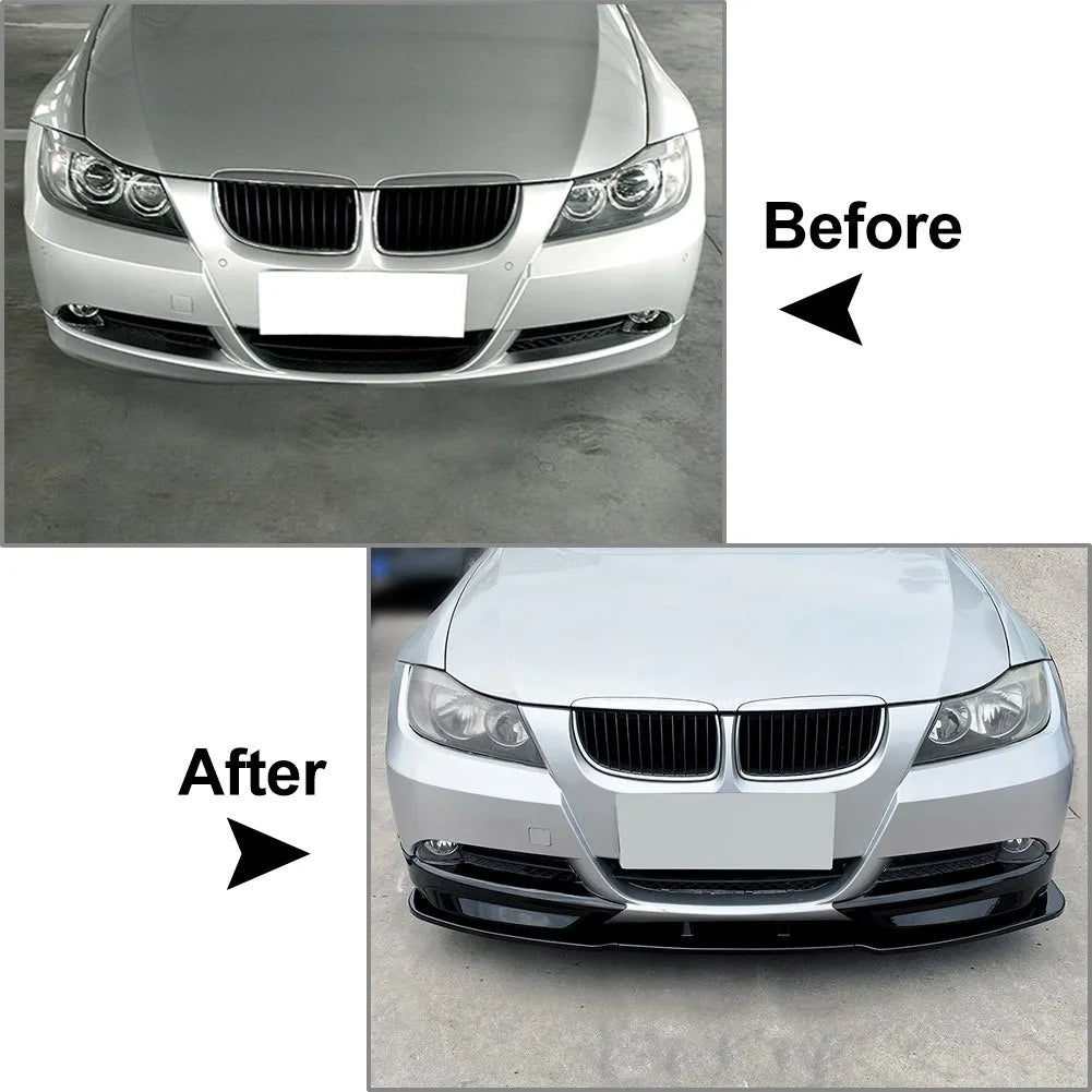 For BMW 3 Serie 2005-2008 E90 ABS Front Bumper Lip Spoiler