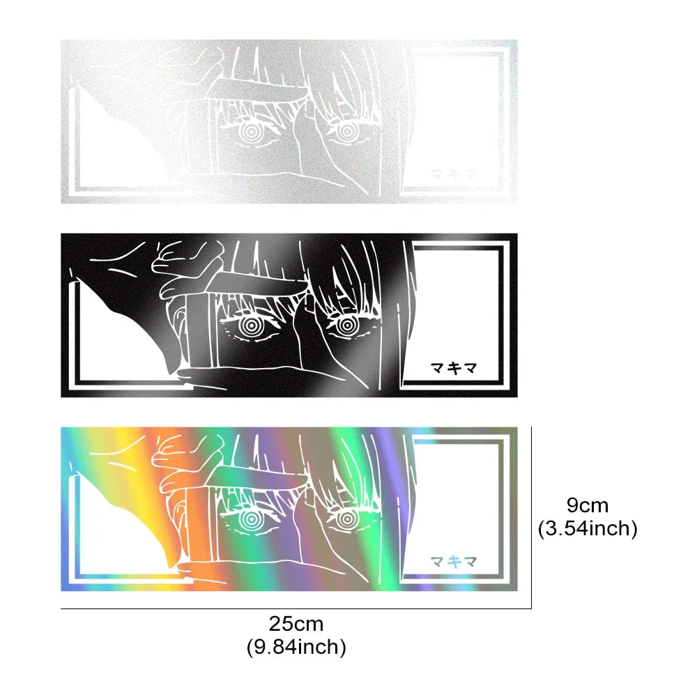 For Window Rear Windshield Creative Pvc Japanese Anime Sticker
