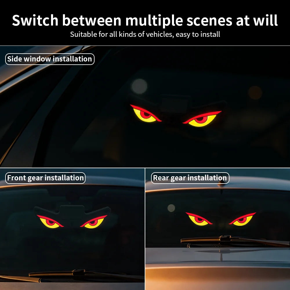 Solar Devil Eyes Powered Interior Ambient Dynamic Expression Cool