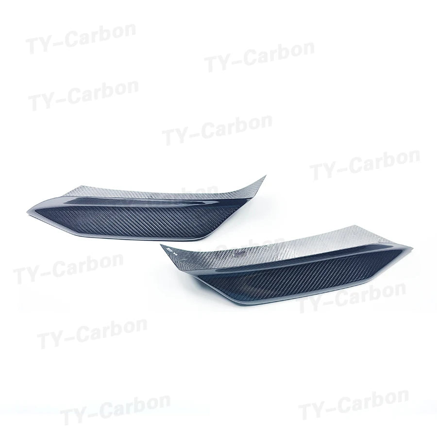 For BMW F80 M3 F82 F83 Dry Carbon Fiber Front Bumper Splitters