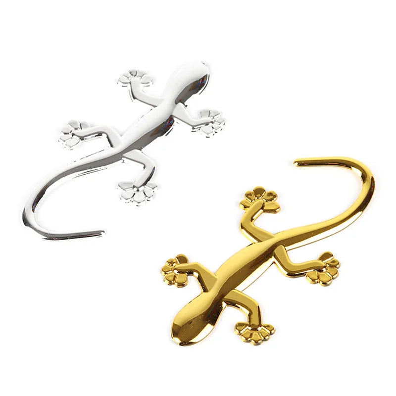 2PCS Gecko Lizard Sticker Motorcycle 3D Decal Waterproof