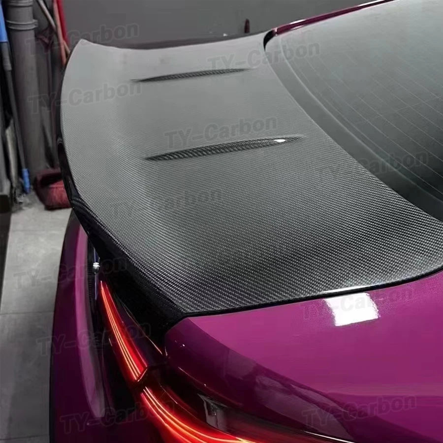 For BMW 3 4 Series G20 Dry Carbon Fiber Rear Bumper Tail Spoiler