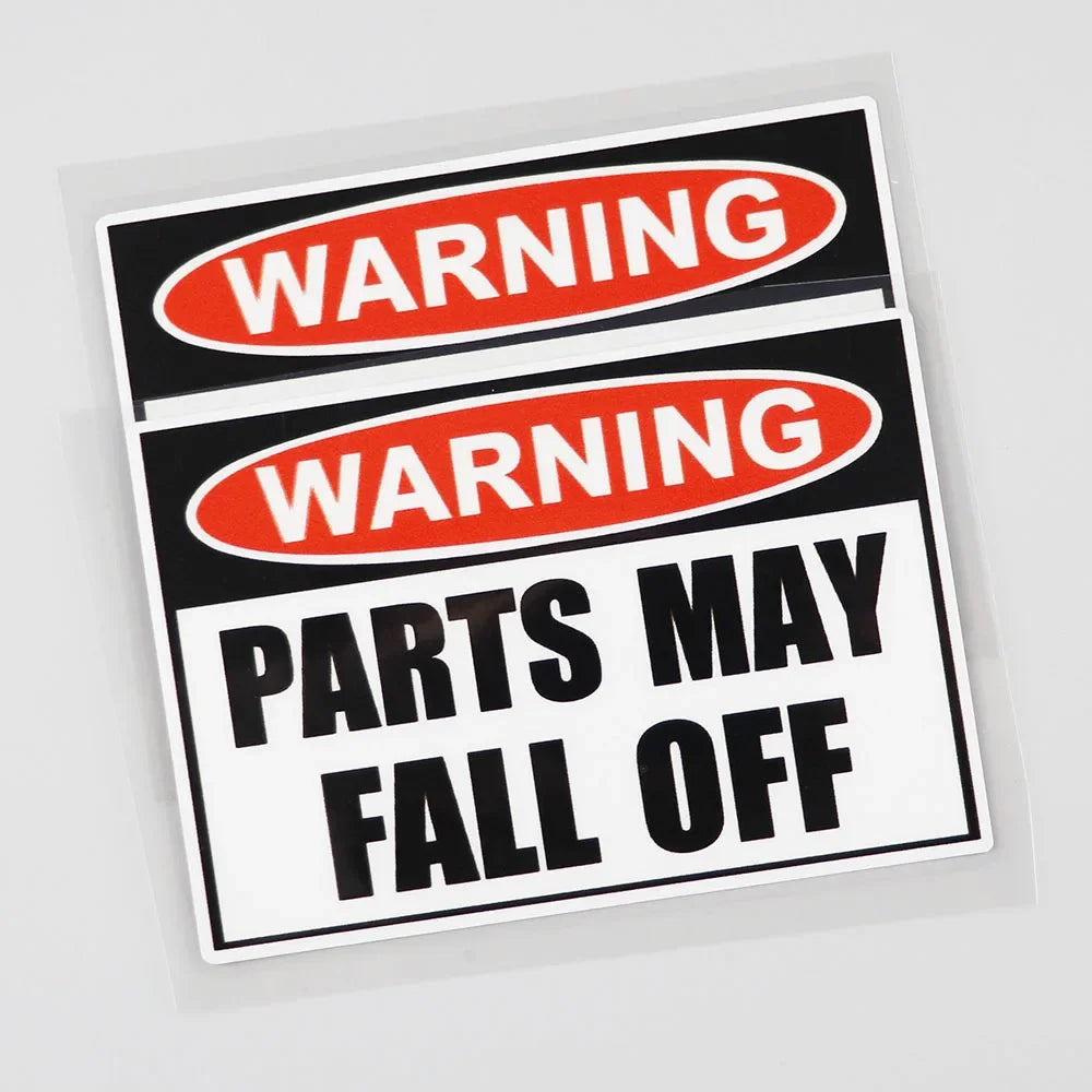 For Motorcycle 12CM Cool Warning Parts May Fall Off Durable