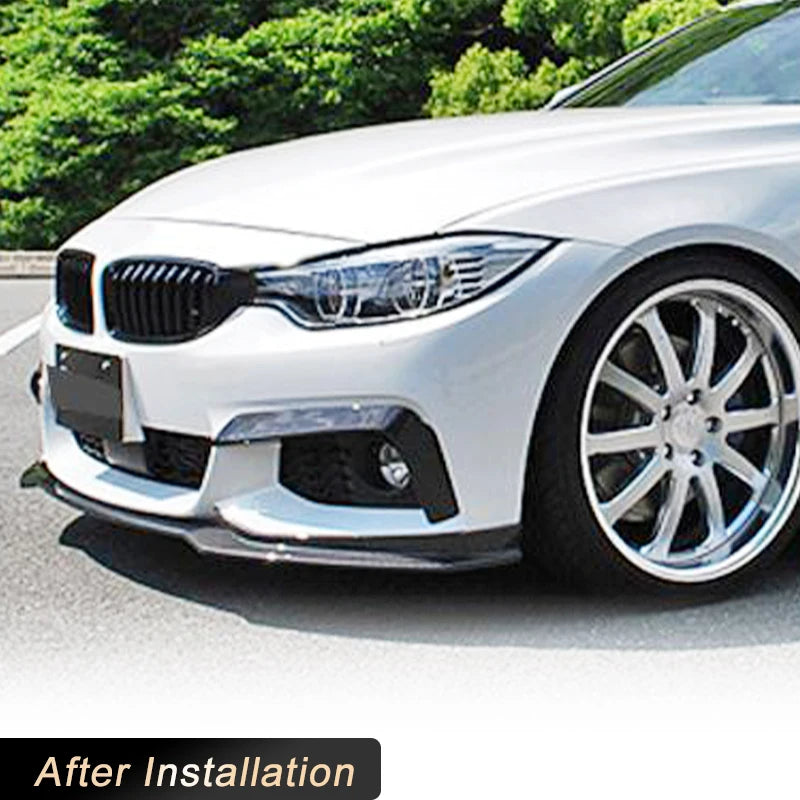 For BMW 4 Series F32 F33 Full Carbon Fiber Front Bumper Lip