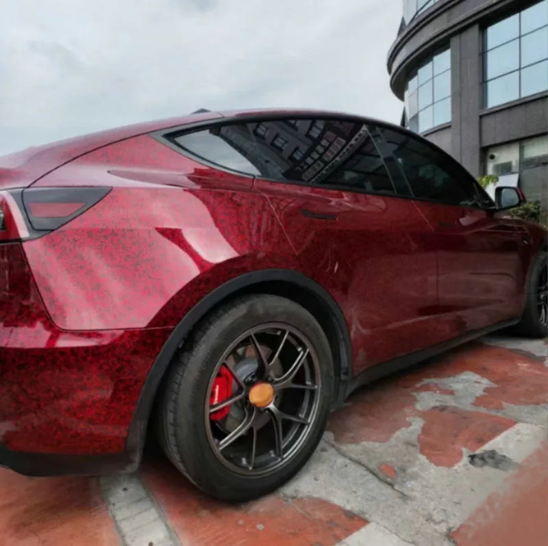 Gloss Forged Carbon Fiber Vinyl Wrap Roll Self Adhesive