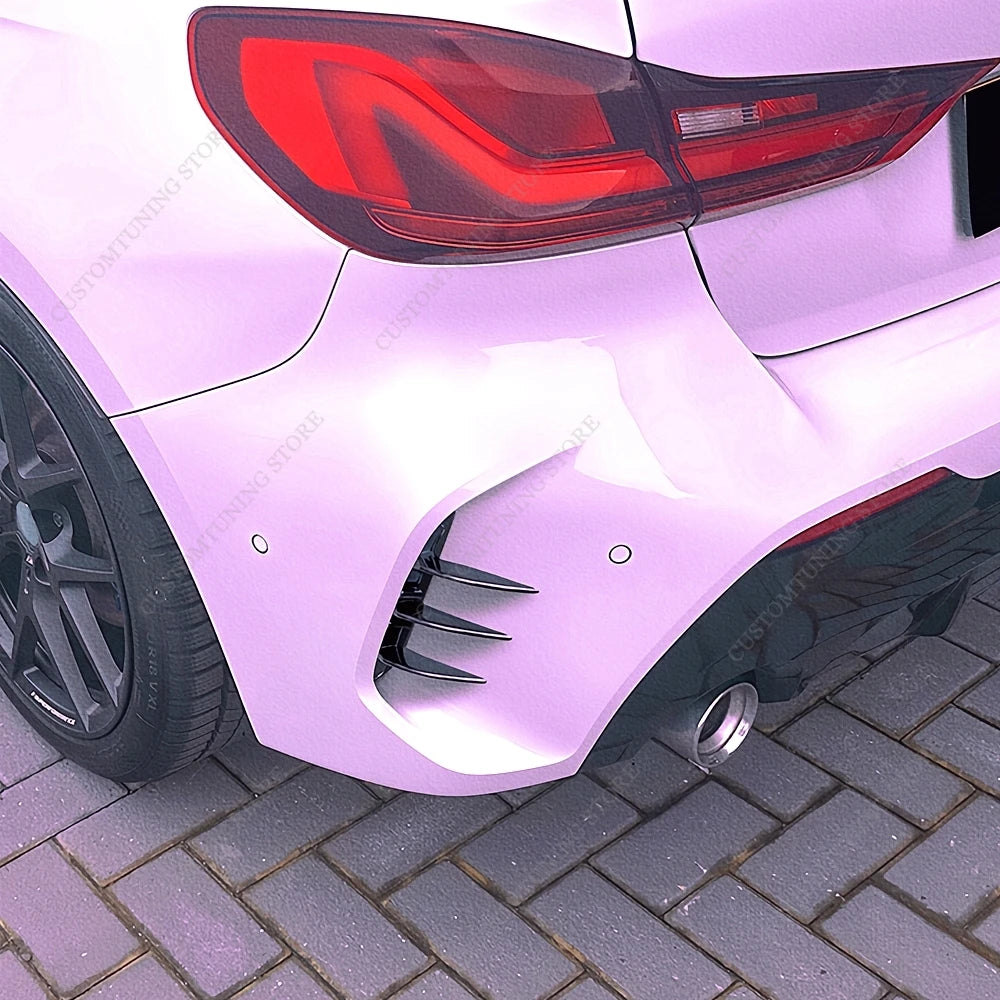 For BMW F40 Gloss Black Rear Bumper Aero Flicks Splitter Trim