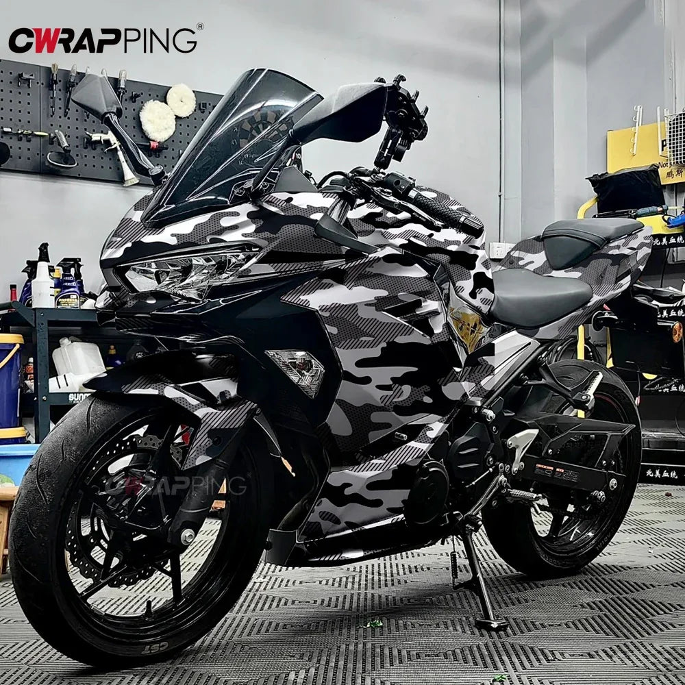 Waterproof Vinyl Wrap Full Body Pvc Polka Dot Camo