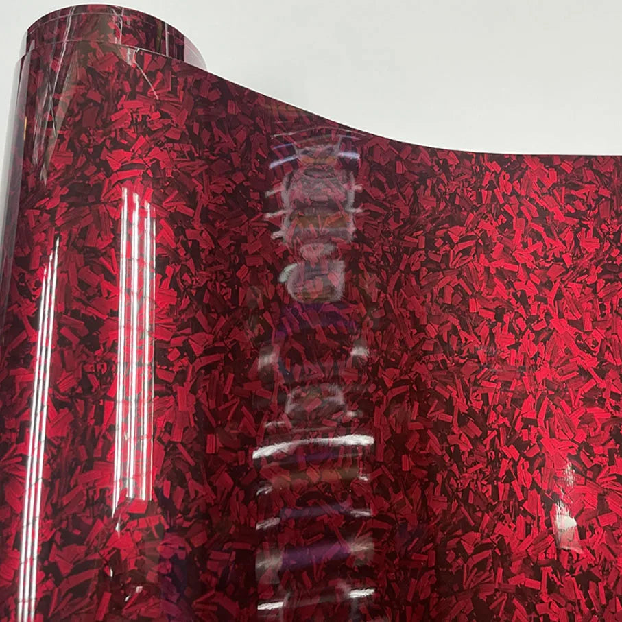 50x152cm Colors Glossy Black Blue Red Grey Forged Carbon