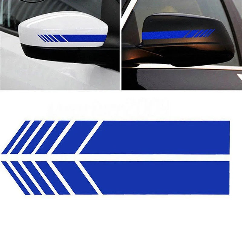 Fashion Color Stripe Sticker non-fading Racing Strips Side Rear