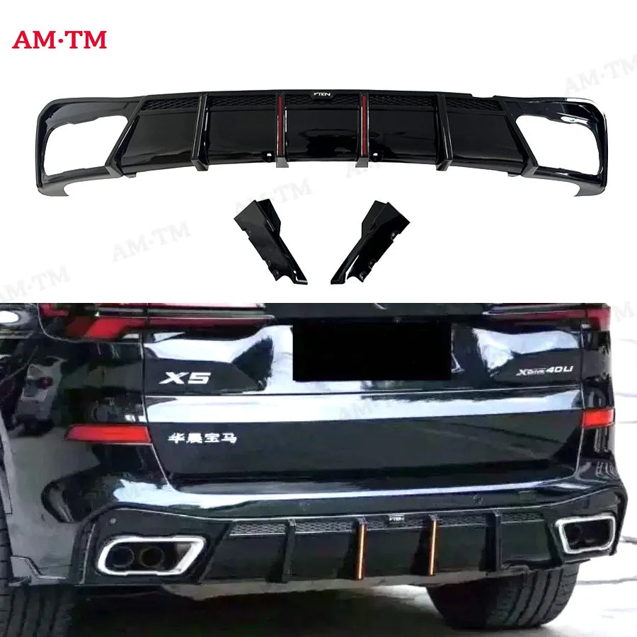 For BMW X5 G05 Lci M Pp Black Sport 2019-2025 30D 40I M50I Rear