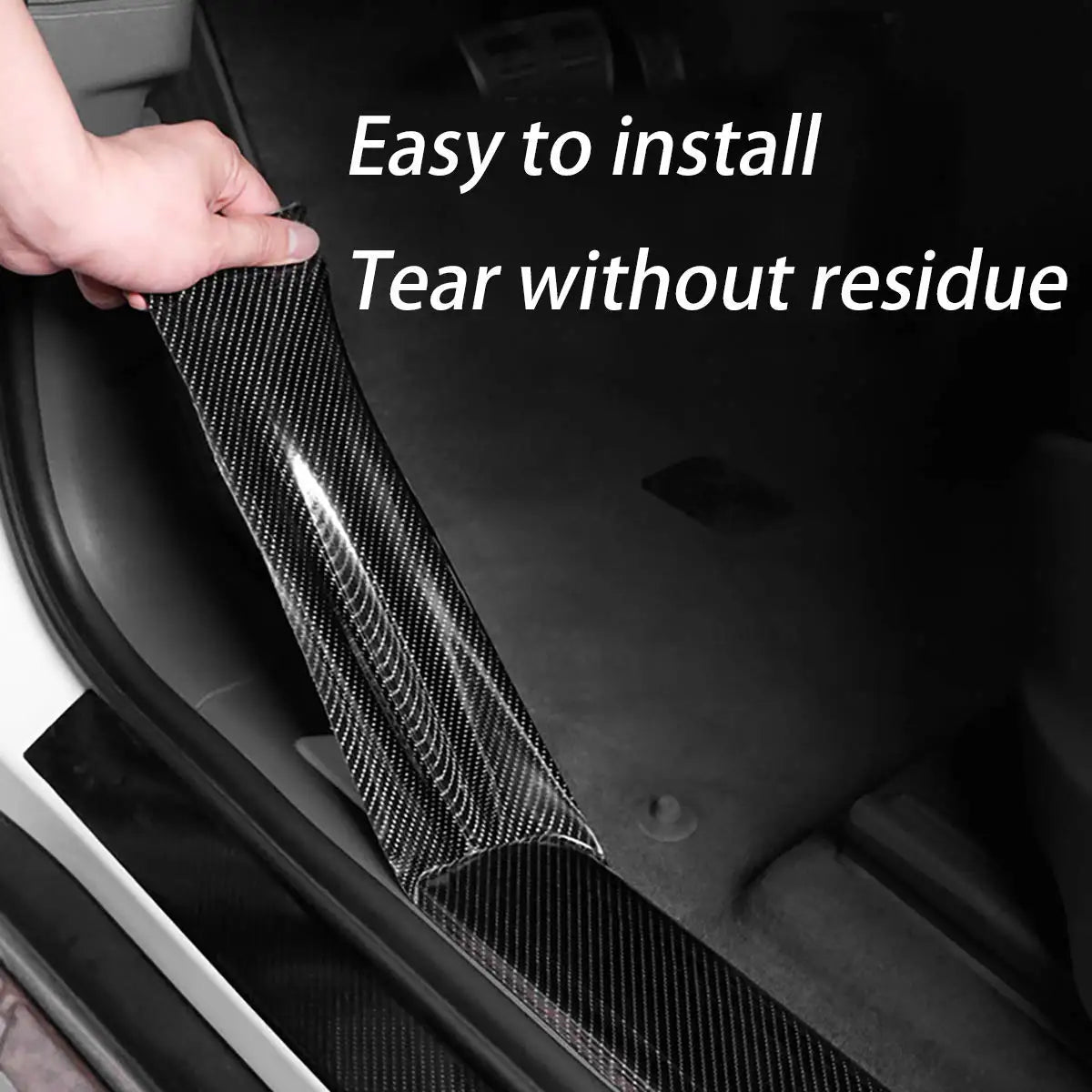 1-10m Nano Carbon Fiber Door Protect Tape Body Vinyl