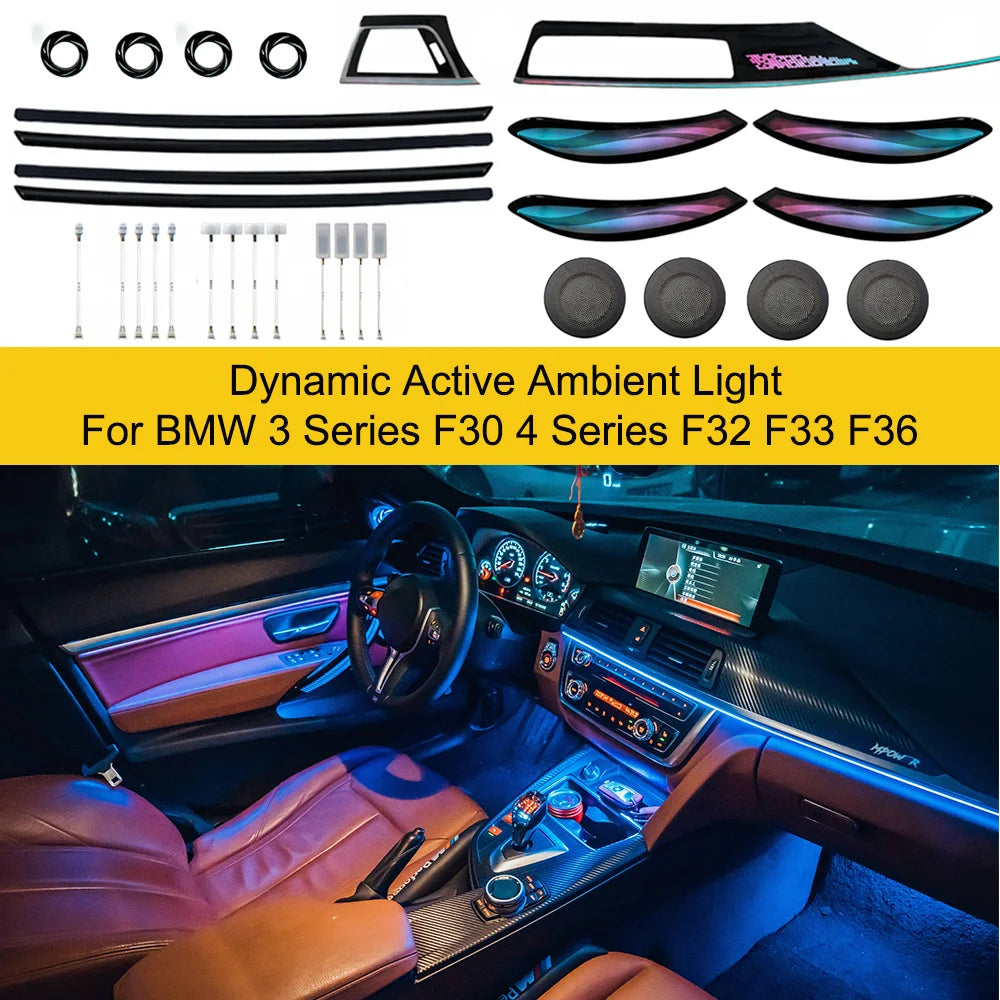 For BMW 3 Series F30 4 Dynamic Active Ambient Lighting Series