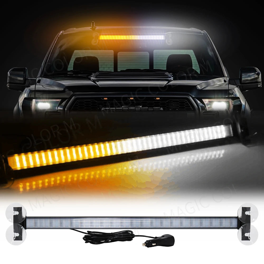 For Auto Strobe Truck Grill Warning Windshield Bar Traffic