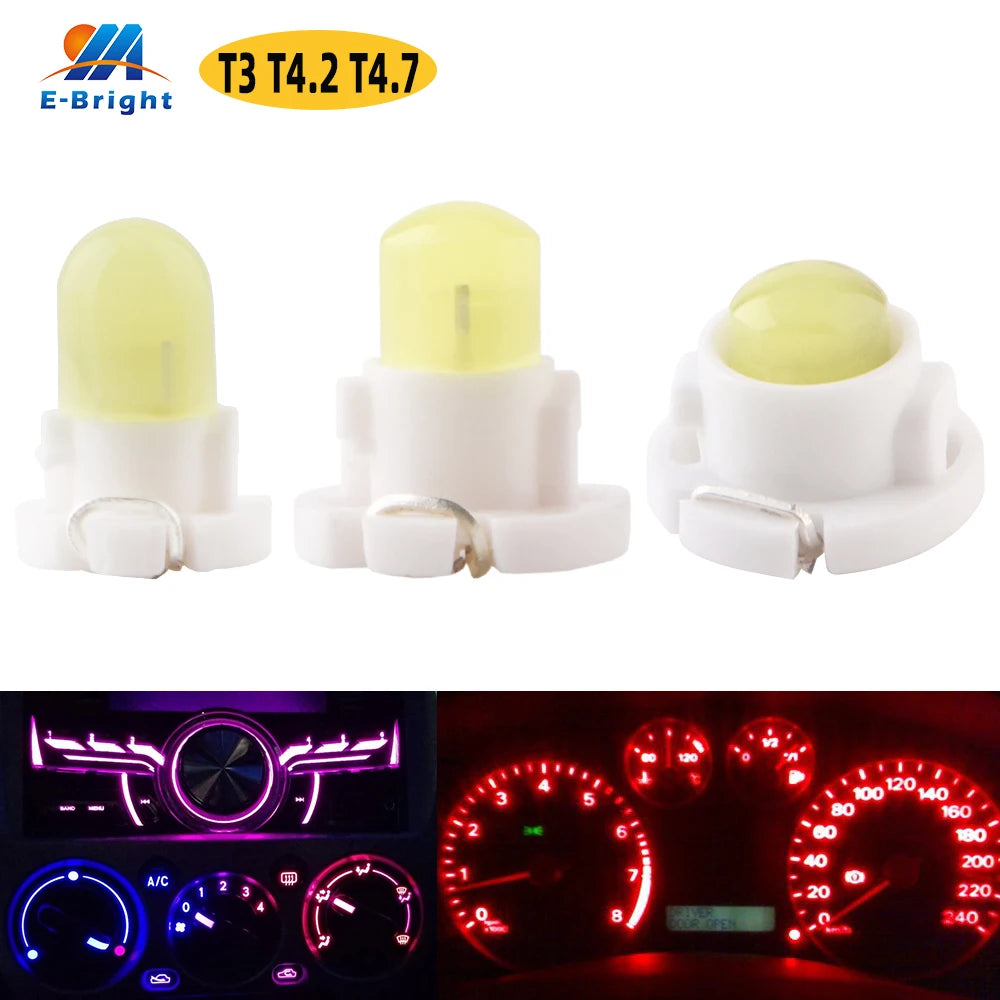 10PCS T3 t4.2 t4.7 Cob Smd F8 Dashboard Bulbs