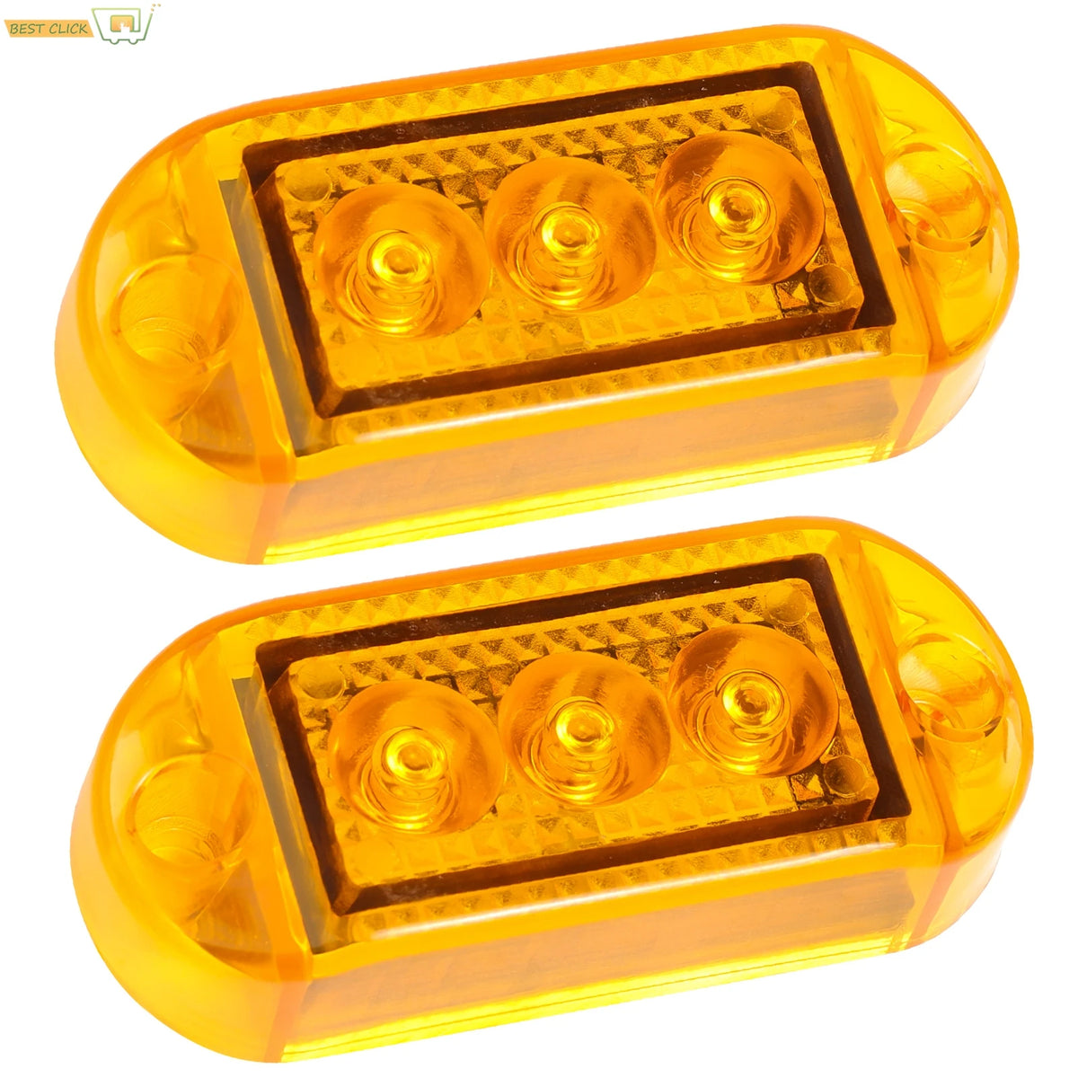 2X Orange Fender Front Side Cab Marker Pick Up