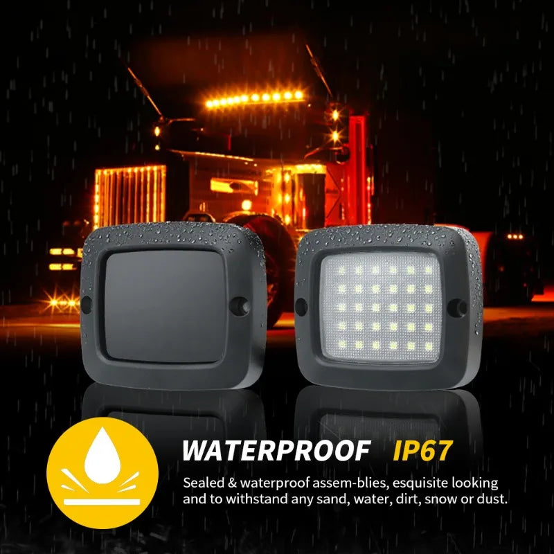 2PCS Chassis off-road Atmosphere White Yellow Dual Color Truck