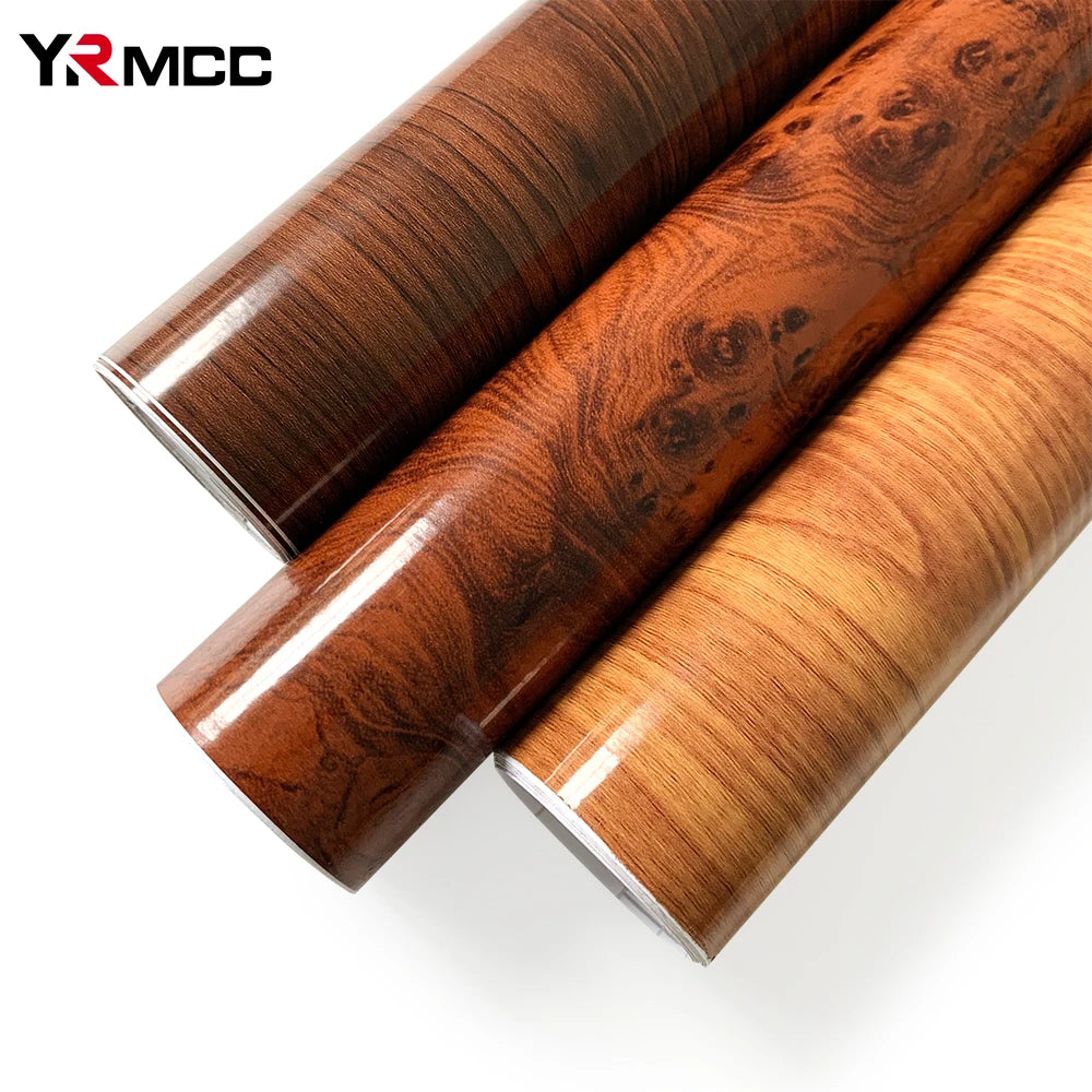 Wood Grain Stickers Interior Pvc Textured Protective Vinyl