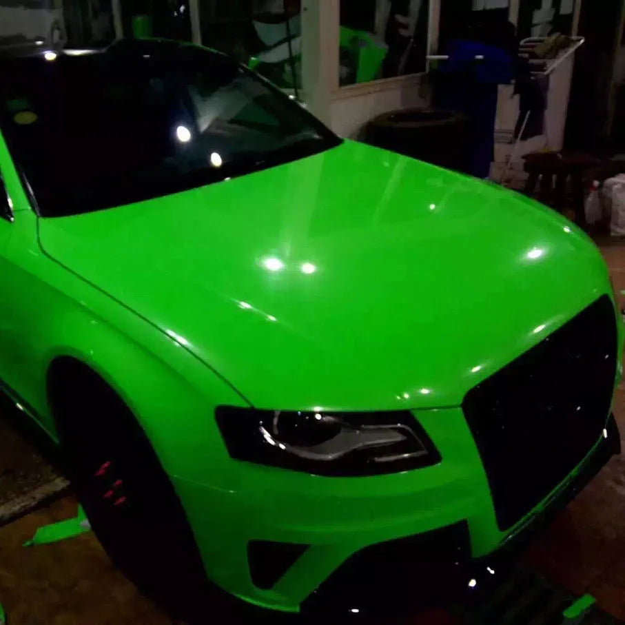 For Vehicle Motorcycle 50CM 5M Premium Gloss Fluorescent Yellow